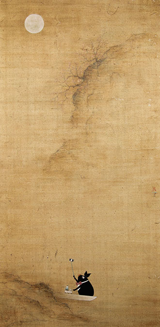 He-story early spring moon/